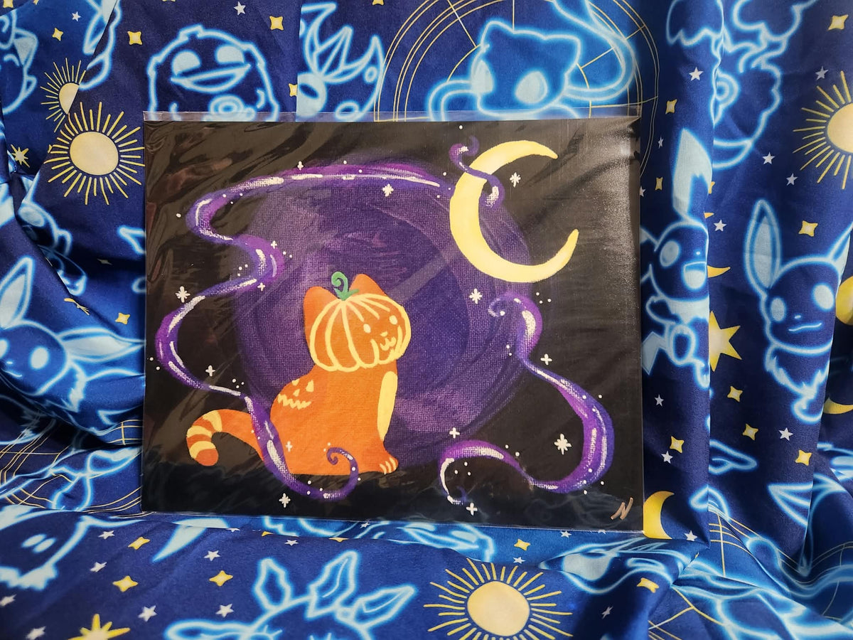 SFW Print: Pumpkin Kitty (8 x 10)