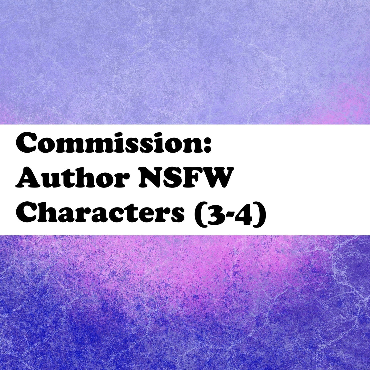 Author NSFW Characters (3-4)