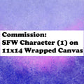 SFW Character (1) 11x14 Wrapped Canvas