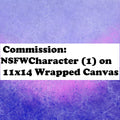 NSFW Character (1) 11x14 Wrapped Canvas