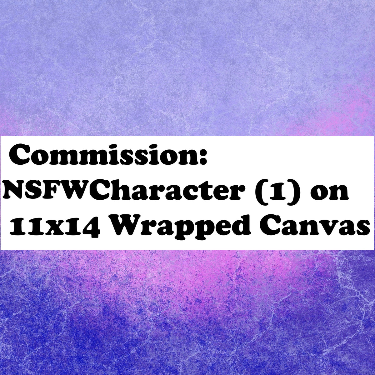 NSFW Character (1) 11x14 Wrapped Canvas
