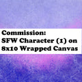 SFW Character (1) 8x10 Wrapped Canvas