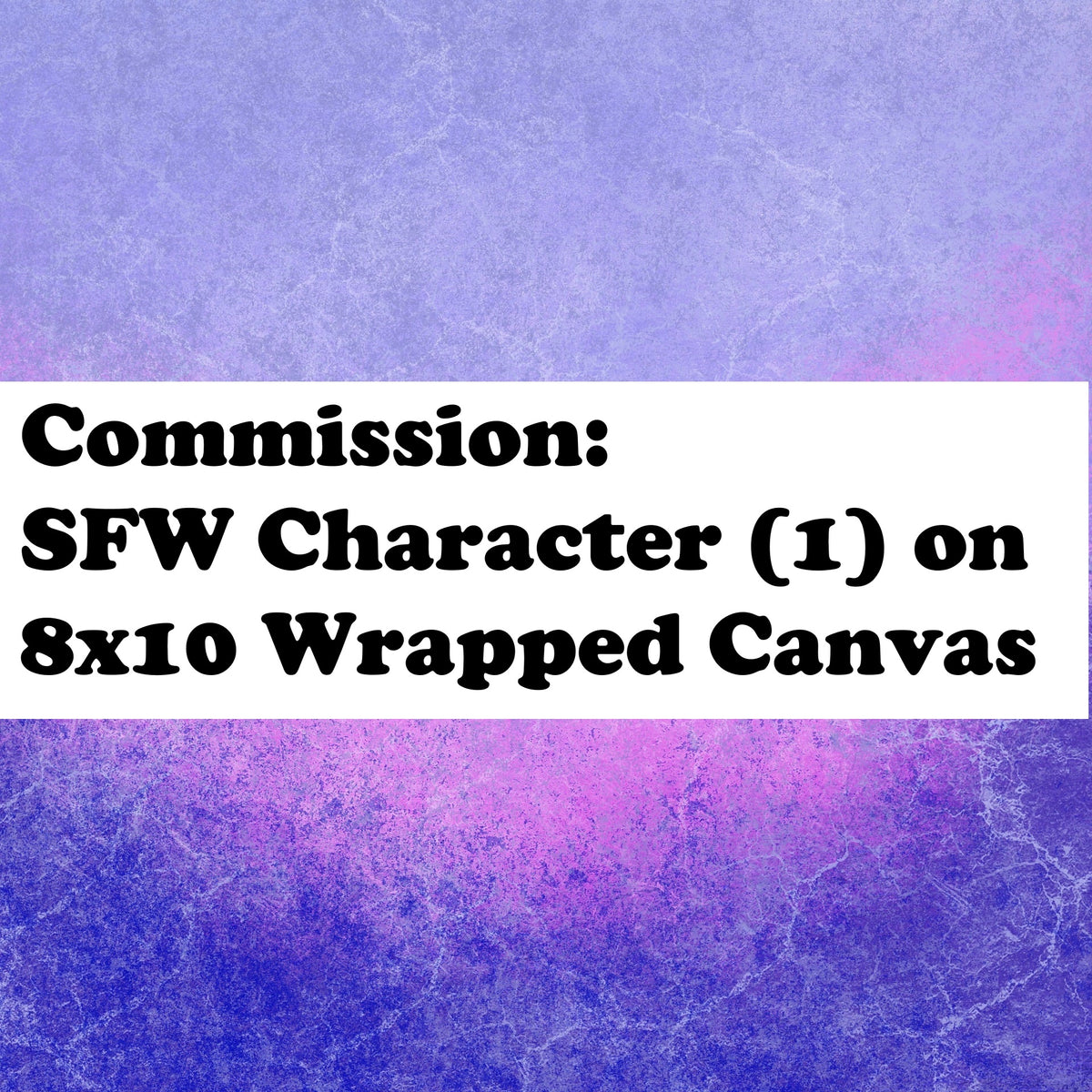 SFW Character (1) 8x10 Wrapped Canvas