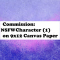 NSFW Character (1) 9x12 Canvas Paper