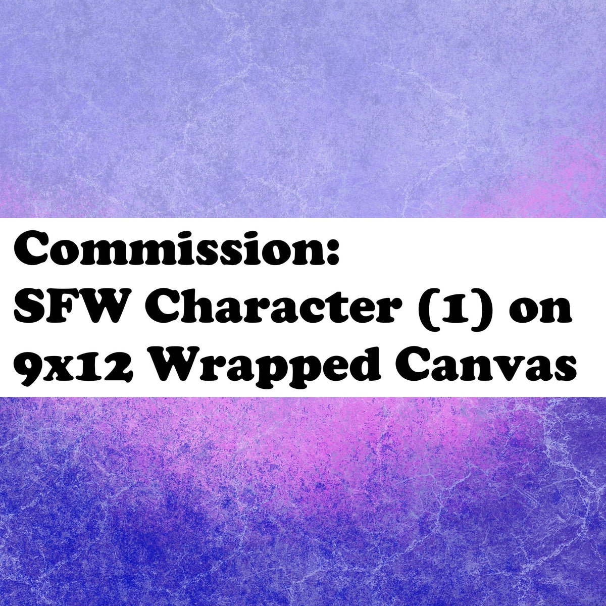 SFW Character (1) 9x12 Wrapped Canvas