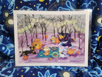 SFW Print: Pumpkin Party: Day & Night (9 x 12)