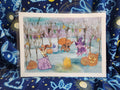 SFW Print: Pumpkin Party: Day & Night (9 x 12)